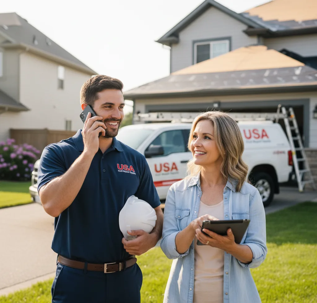 USA Roof Repair Experts customer support in Orwell